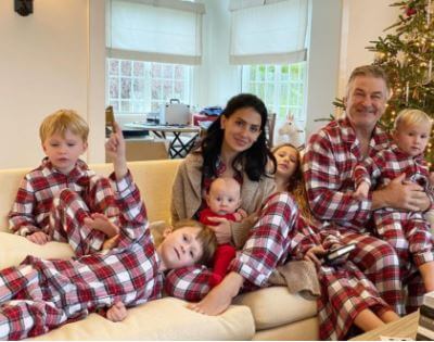 Romeo Alejandro with his parents Alec Baldwin and Hilaria Baldwin and siblings
